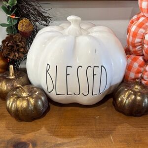 Rae Dunn White Artisan Pumpkin